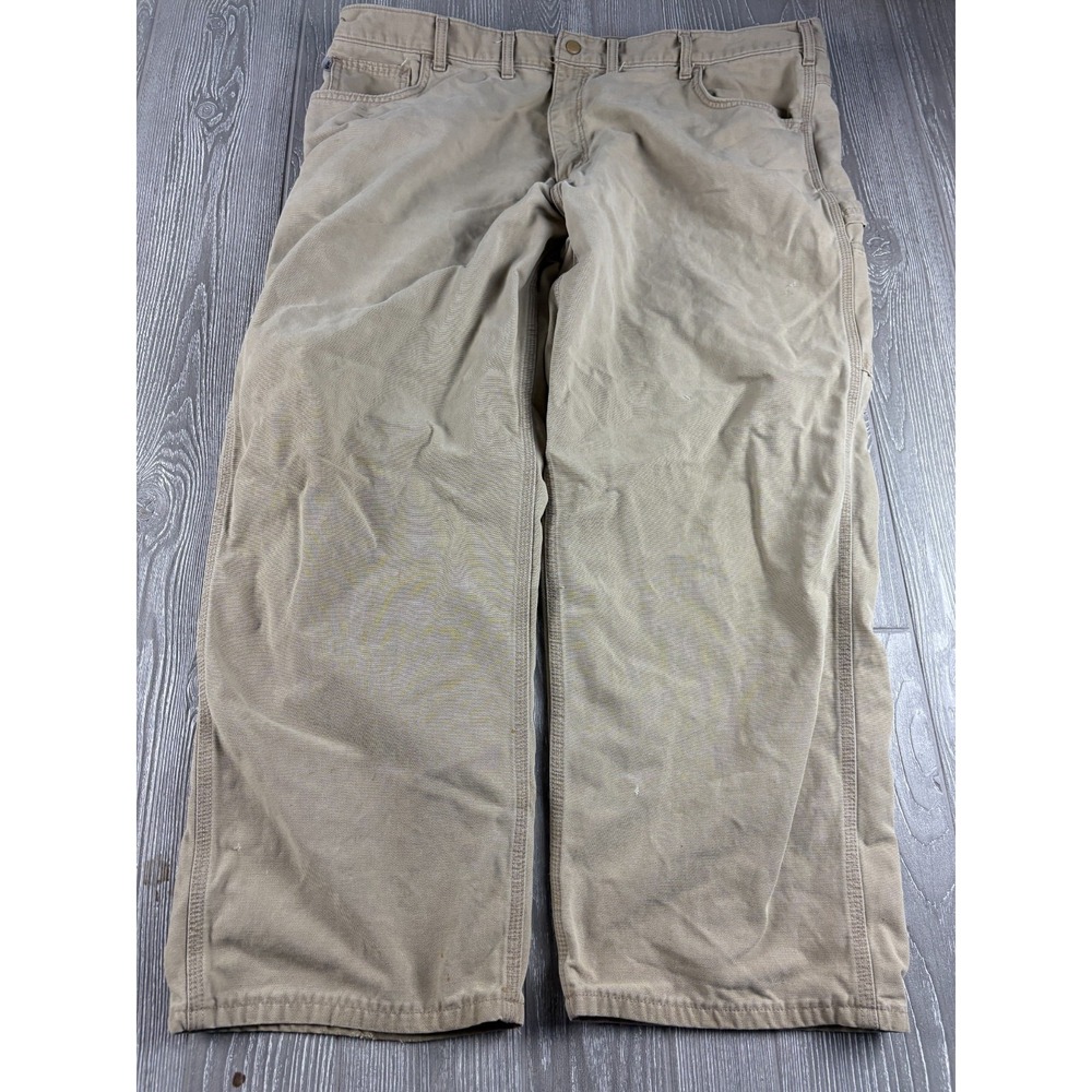 Carhartt Tan Carpenter Pants Mens 44x29 FR Canvas Workwear FRB159 GJH